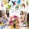 Jungle Tropical Party Decorations Birds Honeycombs - Tropical Parrots Paper